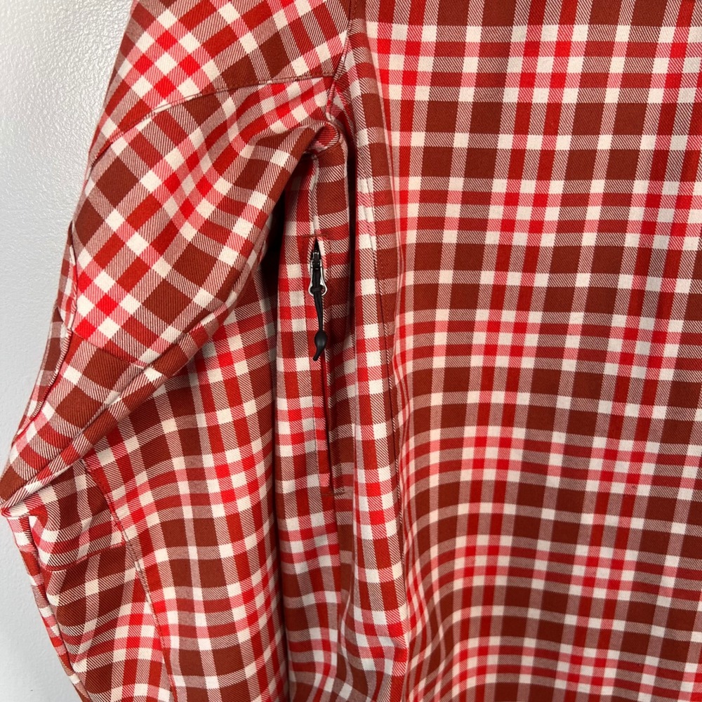 LL Bean Traverse Soft Shell Jacket Mens XL Tall Zip Button Plaid Outdoor *read - Picture 5 of 10